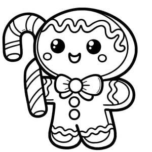 Bonhomme de pain d'épice Kawaii