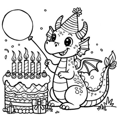 Dragon à un anniversaire