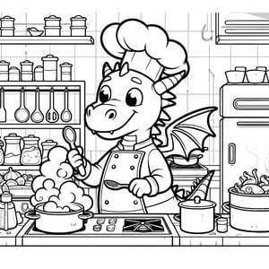 Dragon chef cuisinier