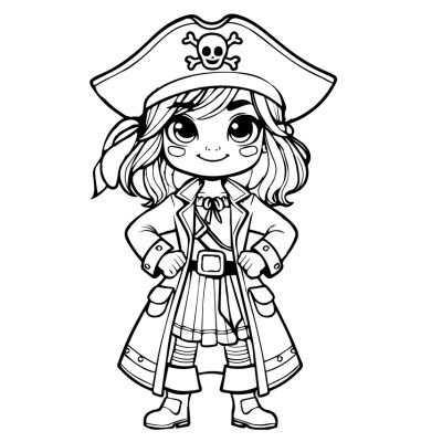 La petite fille pirate