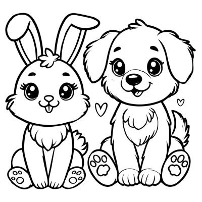 Le lapin et le chien