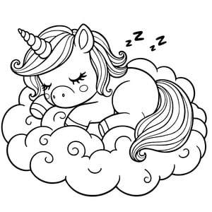 Licorne qui dort