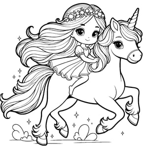 licorne et princesse