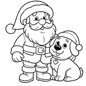 Père Noël et le chien